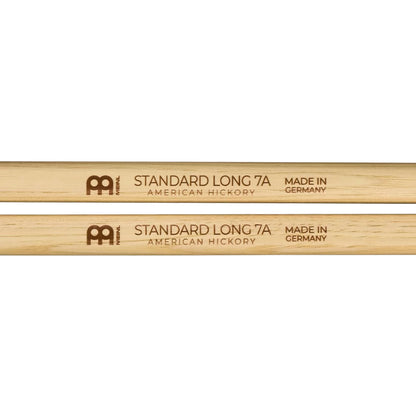 Meinl Drumsticks Meinl SB121 Hickory Standard Long Acorn Wood Tip Drumstick - 7A