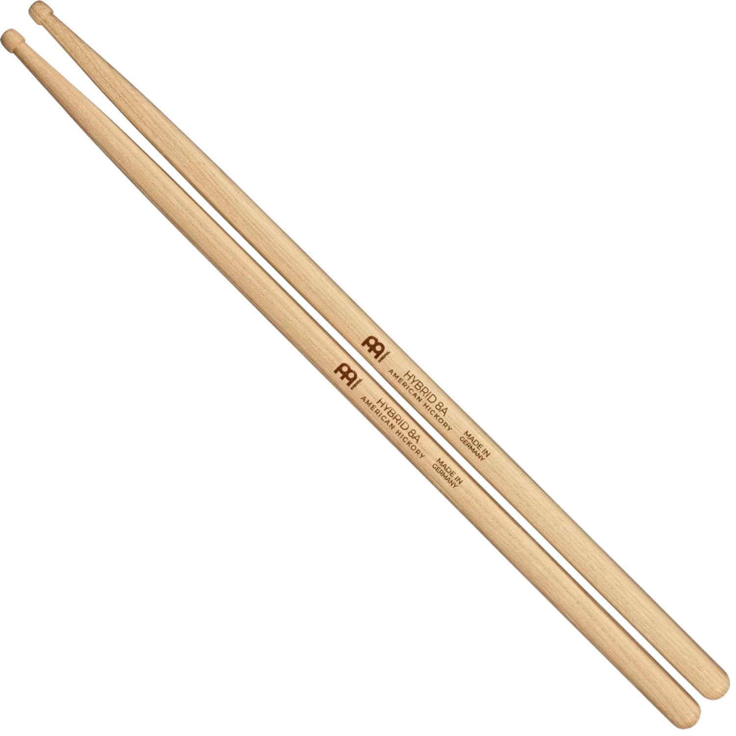 Meinl Drumsticks Meinl SB132 Hybrid Hickory Wood Tip Drumstick -8A