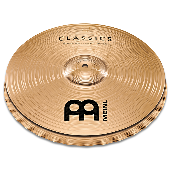 meinl hi hat cymbals meinl c14msw 14-inch classics medium soundwave hihat