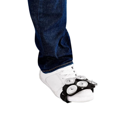 meinl tambourines black meinl percussion cft5 cajon foot tambourine 