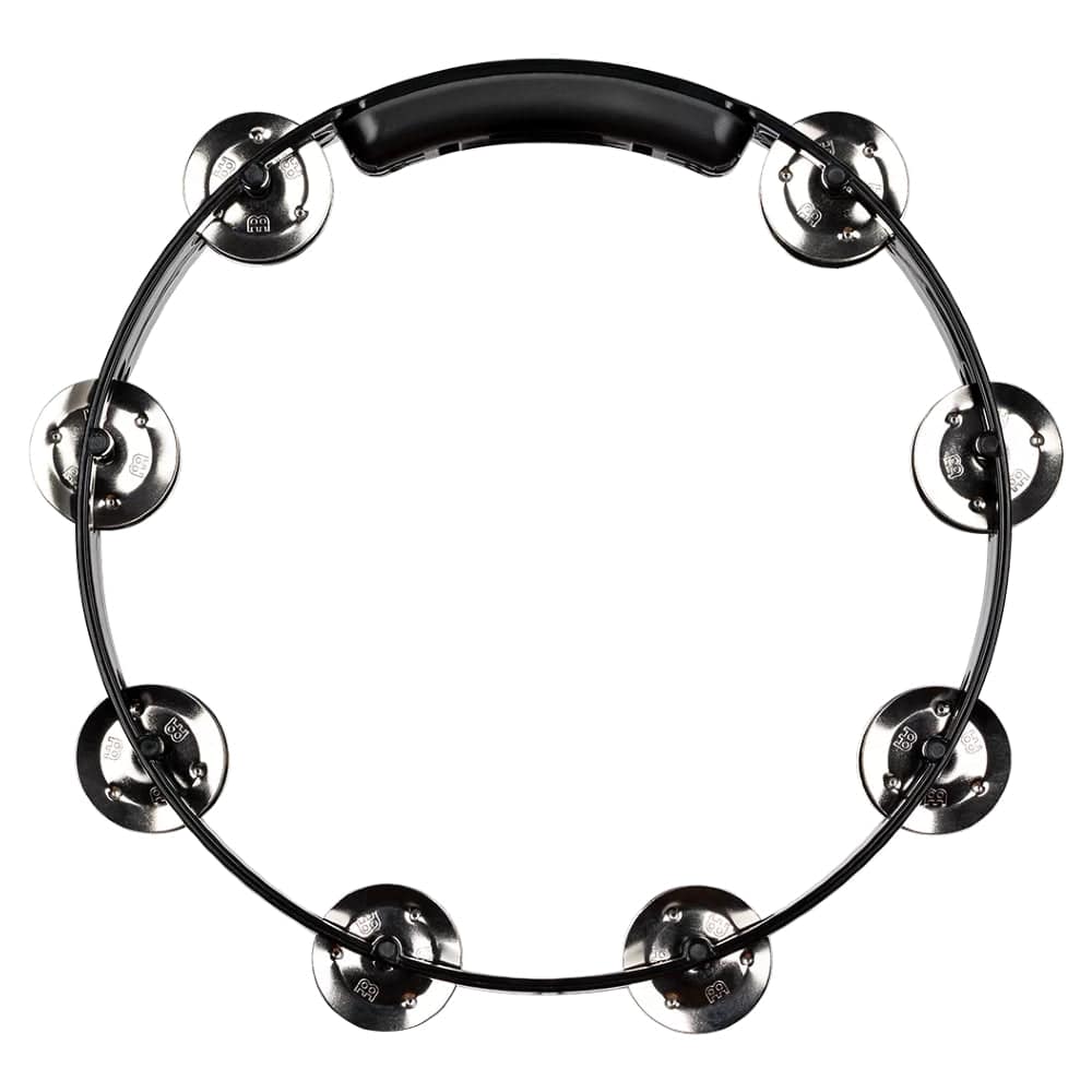 Meinl Tambourines Black Meinl Percussion Headliner Series 10 Double Row Stainless Steel Jingles Tambourine