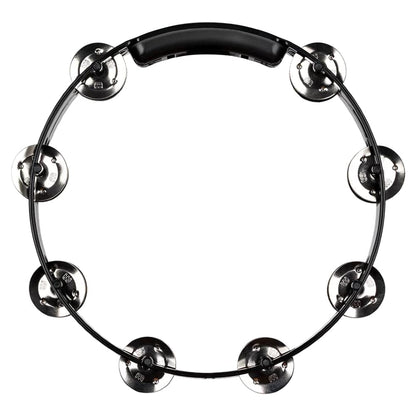Meinl Tambourines Black Meinl Percussion Headliner Series 10 Double Row Stainless Steel Jingles Tambourine