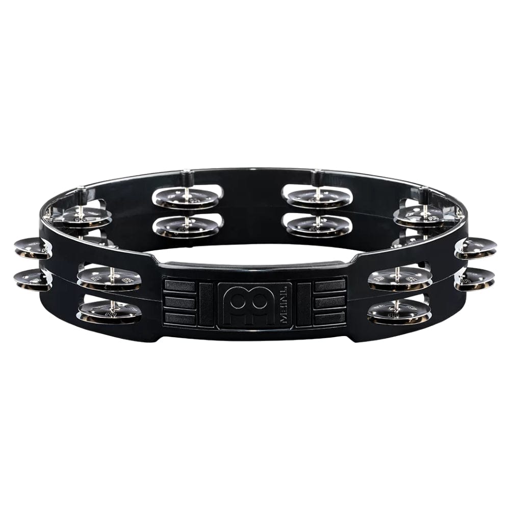 Meinl Tambourines Black Meinl Percussion Headliner Series 10 Double Row Stainless Steel Jingles Tambourine