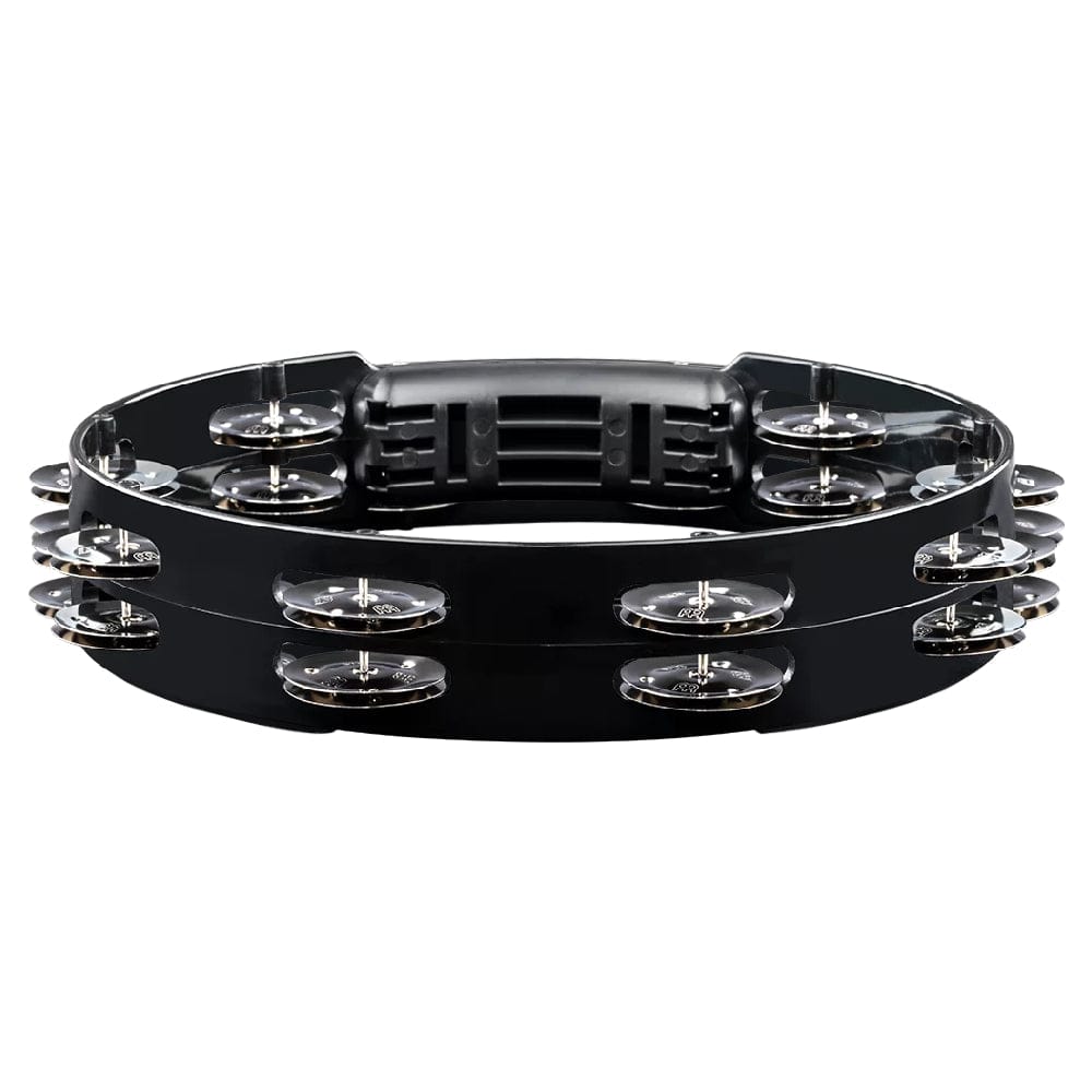 Meinl Tambourines Black Meinl Percussion Headliner Series 10 Double Row Stainless Steel Jingles Tambourine