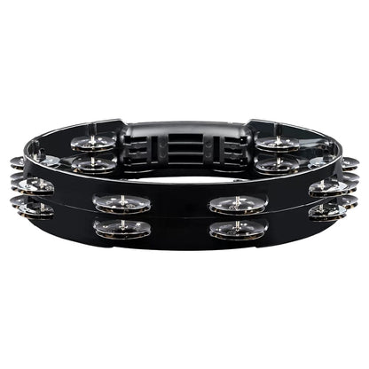 Meinl Tambourines Black Meinl Percussion Headliner Series 10 Double Row Stainless Steel Jingles Tambourine
