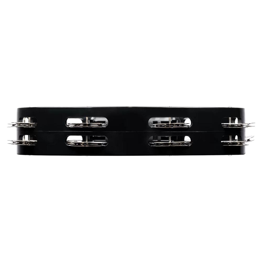 Meinl Tambourines Black Meinl Percussion Headliner Series 10 Double Row Stainless Steel Jingles Tambourine