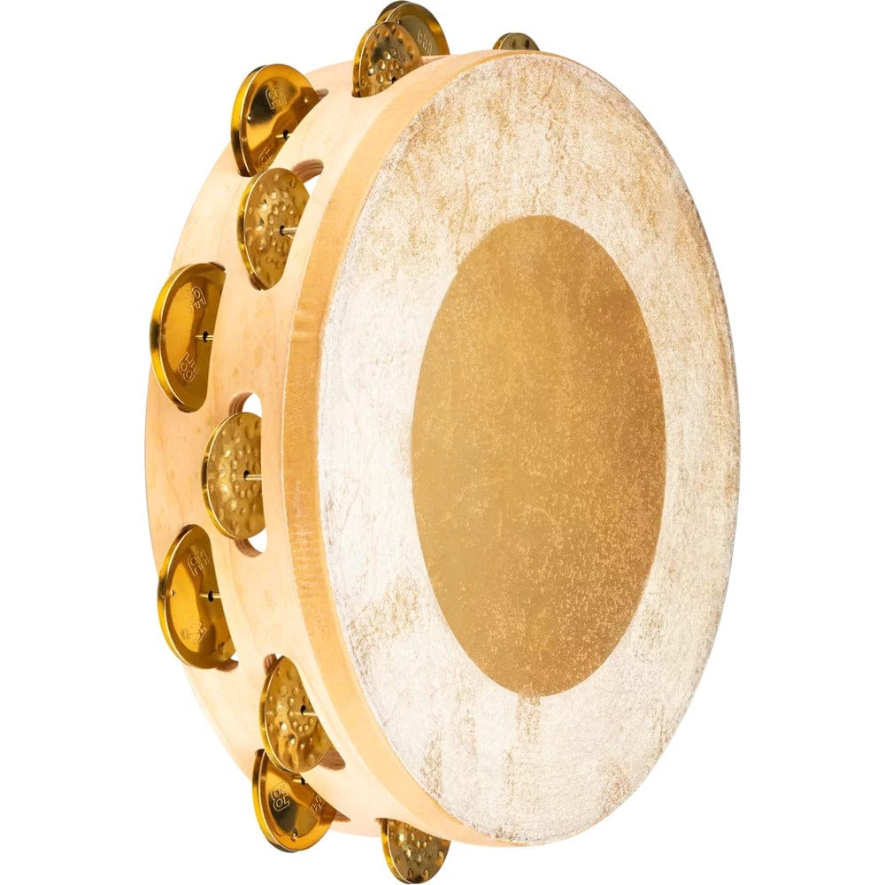 Meinl Tambourines Meinl AE-MTAH2BO 10" Artisan Edition Series Mixed Bronze Jingles 2 Rows Tambourine