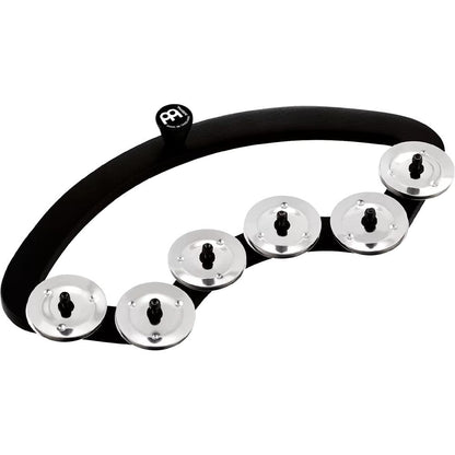 meinl tambourines meinl bbta2-bk backbeat for 13" to 14" drums stainless steel jingles tambourine