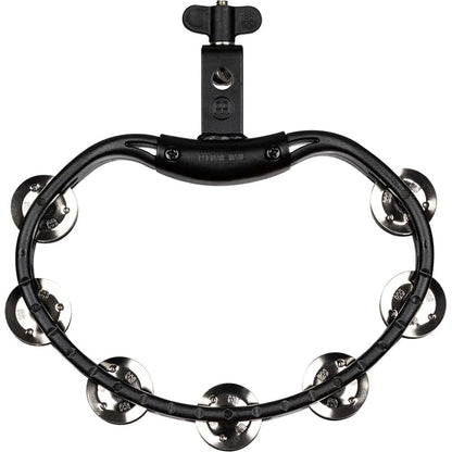 meinl tambourines meinl htmt2bk headliner series mountable stainless steel jingles tambourine - black