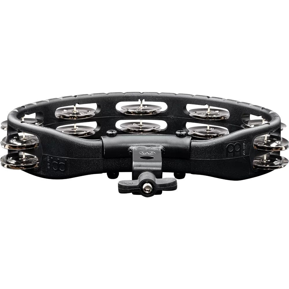 meinl tambourines meinl htmt2bk headliner series mountable stainless steel jingles tambourine - black