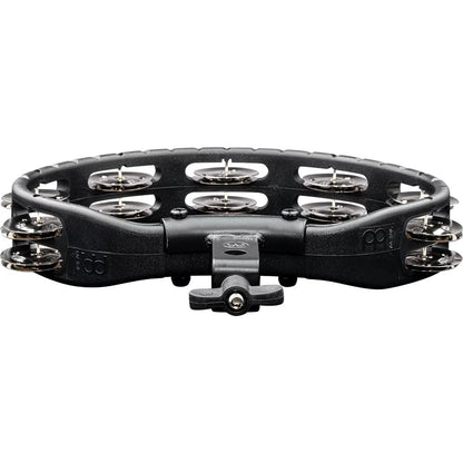 meinl tambourines meinl htmt2bk headliner series mountable stainless steel jingles tambourine - black