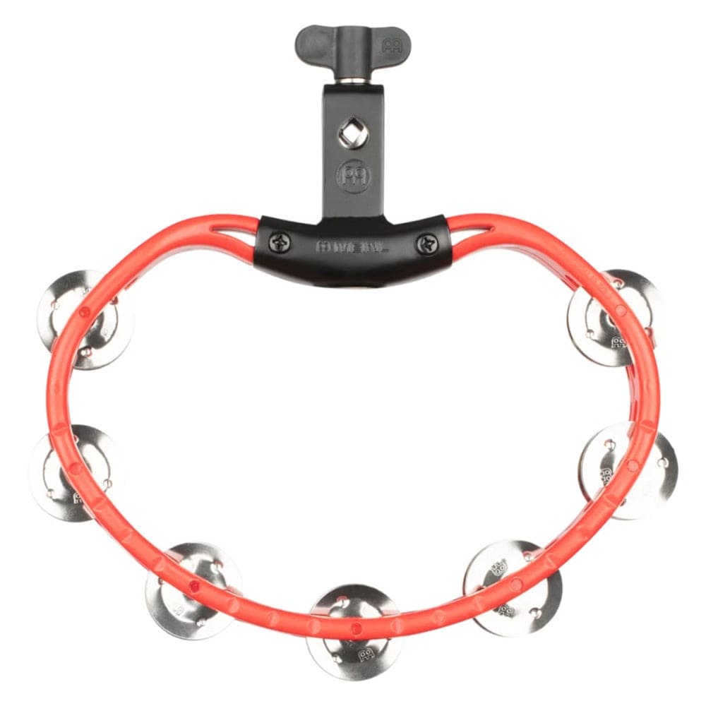Meinl Tambourines Meinl HTMT2R Headliner Series Mountable Stainless Steel Jingles Tambourine - Red