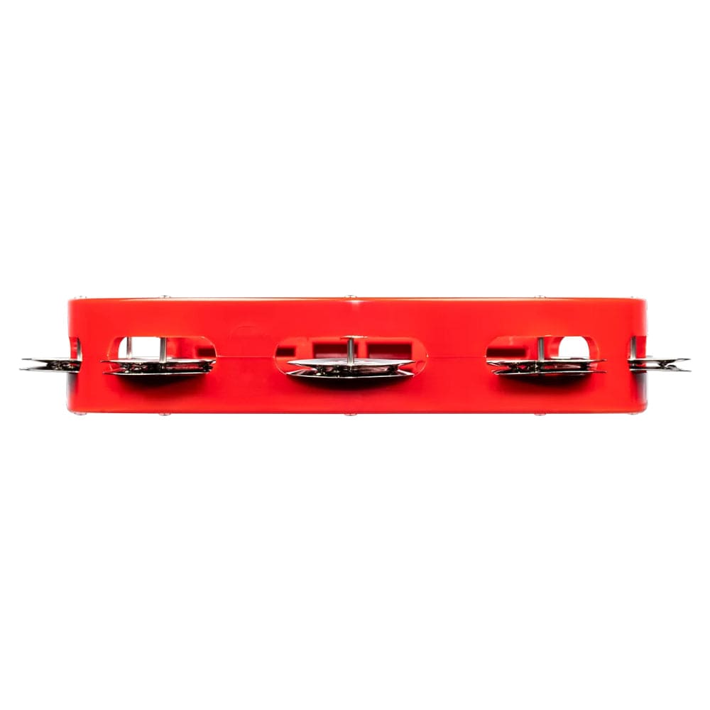 meinl tambourines meinl percussion headliner series 8 single row stainless steel jingles tambourine   #color_red