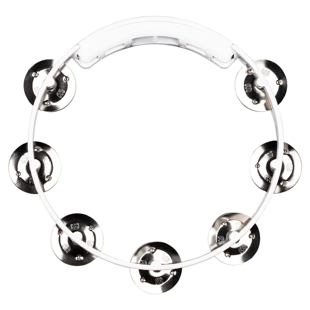 meinl tambourines meinl percussion headliner series 8 single row stainless steel jingles tambourine   #color_white