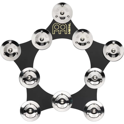 meinl tambourines meinl sfhht 9.5" drummer add-ons super flex hihat stainless steel jingles tambourine