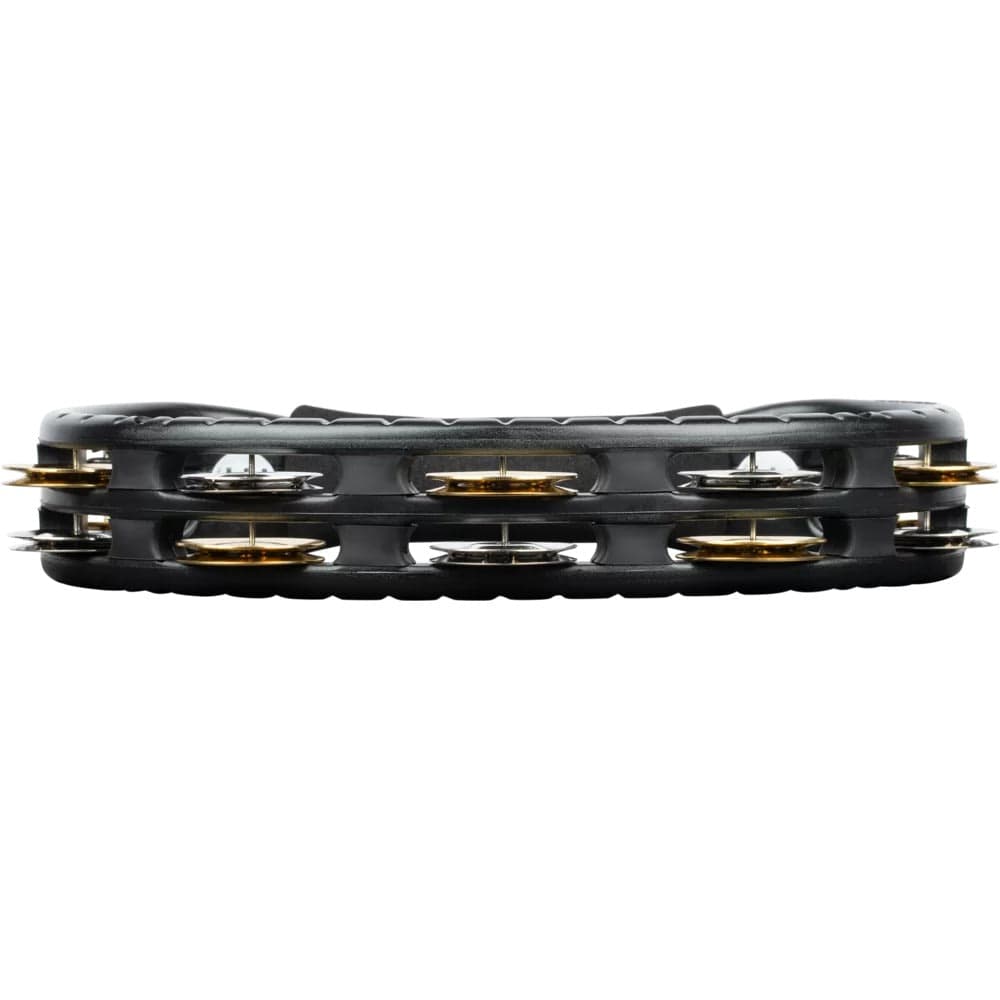 meinl tambourines meinl tmt1m traditional abs series plastic, mixed jingles 2 rows tambourine - black