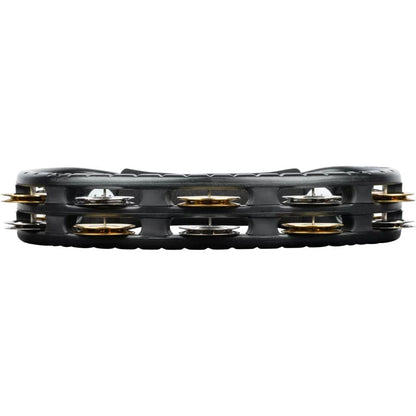 meinl tambourines meinl tmt1m traditional abs series plastic, mixed jingles 2 rows tambourine - black