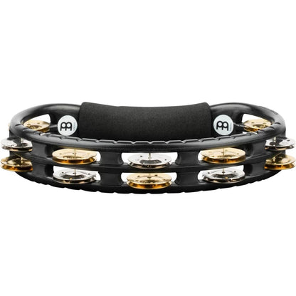 meinl tambourines meinl tmt1m traditional abs series plastic, mixed jingles 2 rows tambourine - black