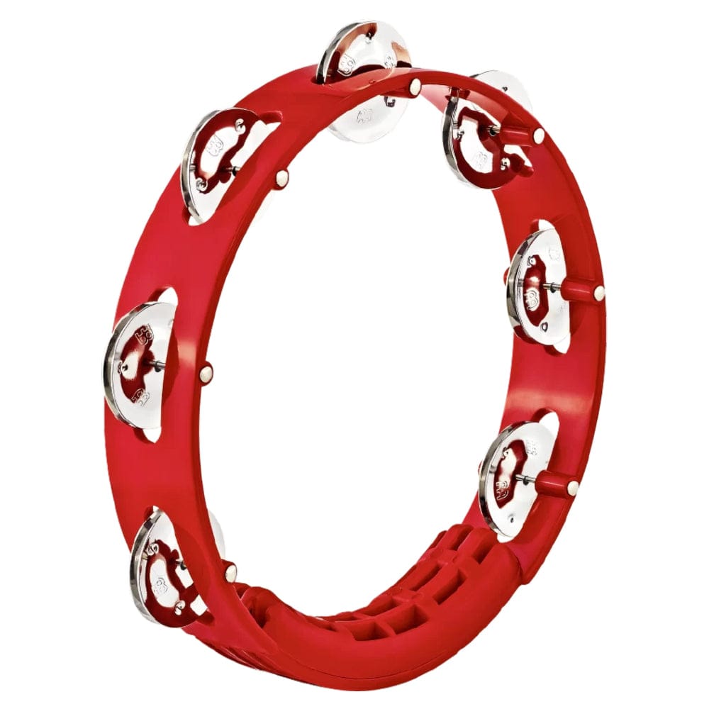 meinl tambourines red meinl percussion headliner series 8 single row stainless steel jingles tambourine   #color_red