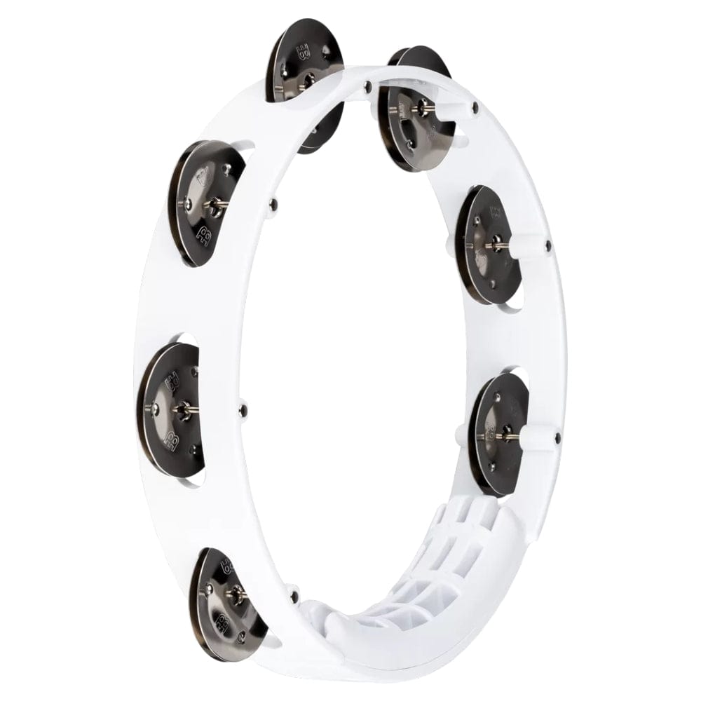 meinl tambourines white meinl percussion headliner series 8 single row stainless steel jingles tambourine   #color_white
