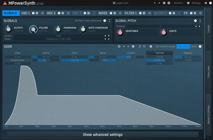 MELDA Virtual Instruments MELDA MPowerSynth Synthesizer – Professional Audio Software & Plugin