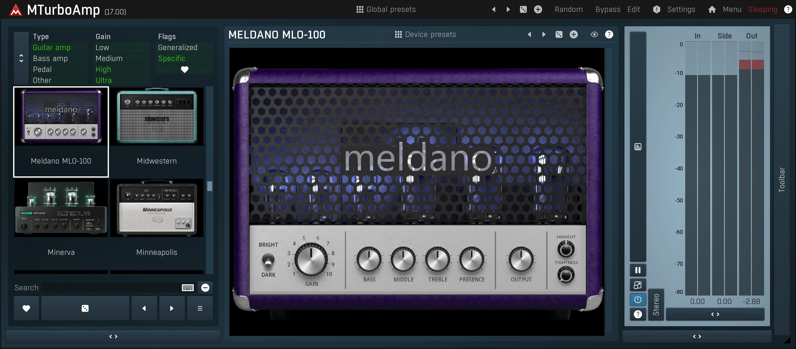 MELDA Virtual Instruments Melda MTurboAmp: Multi-Band Amplifier