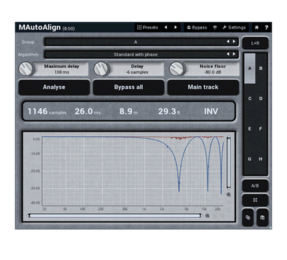 MELDA Virtual Processors MELDA MAutoAlign Phase Alignment – Professional Audio Software & Plugin