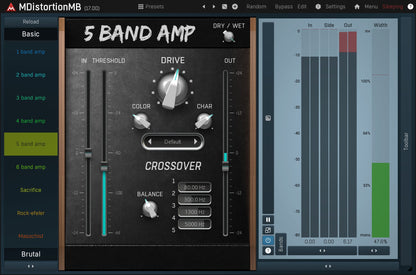MELDA Virtual Processors MELDA MDistortionMB Distortion – Professional Audio Software & Plugin