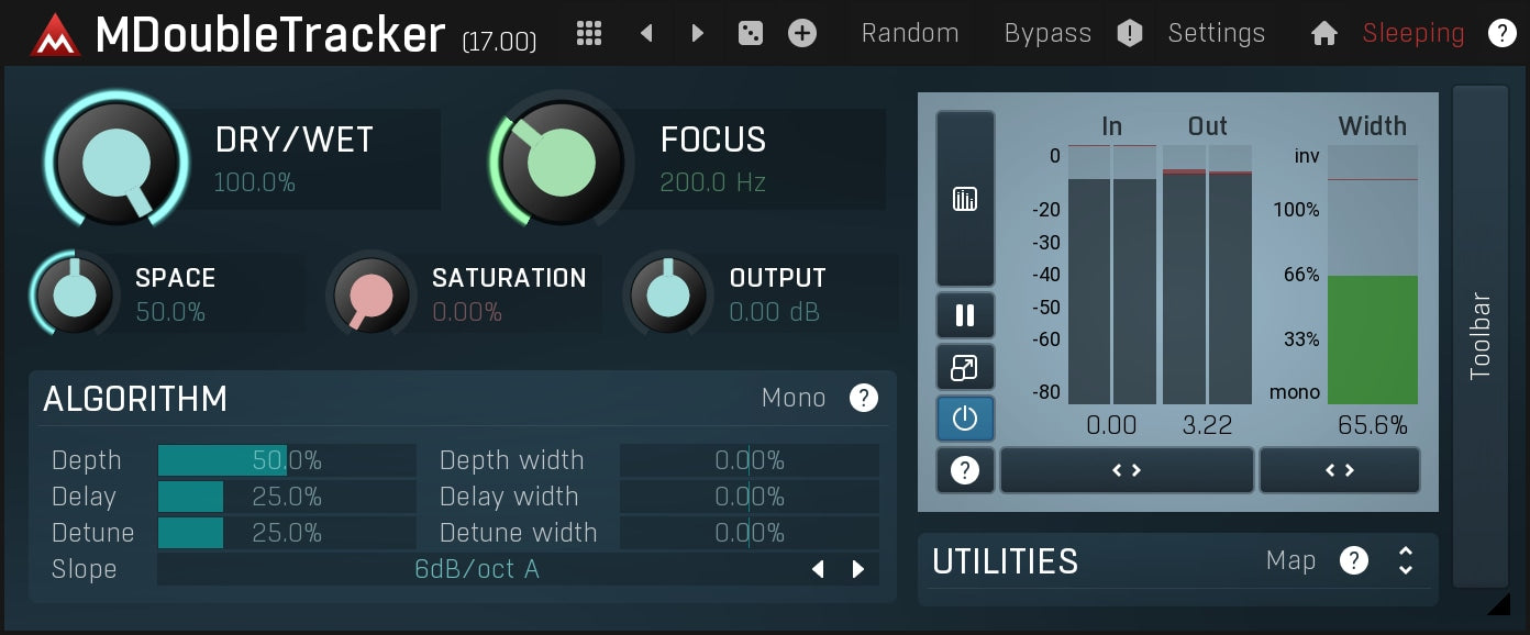 MELDA Virtual Processors MELDA MDoubleTracker Double Tracking – Professional Audio Software & Plugin