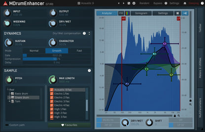 MELDA Virtual Processors MELDA MDrumEnhancer Drum Enhancer