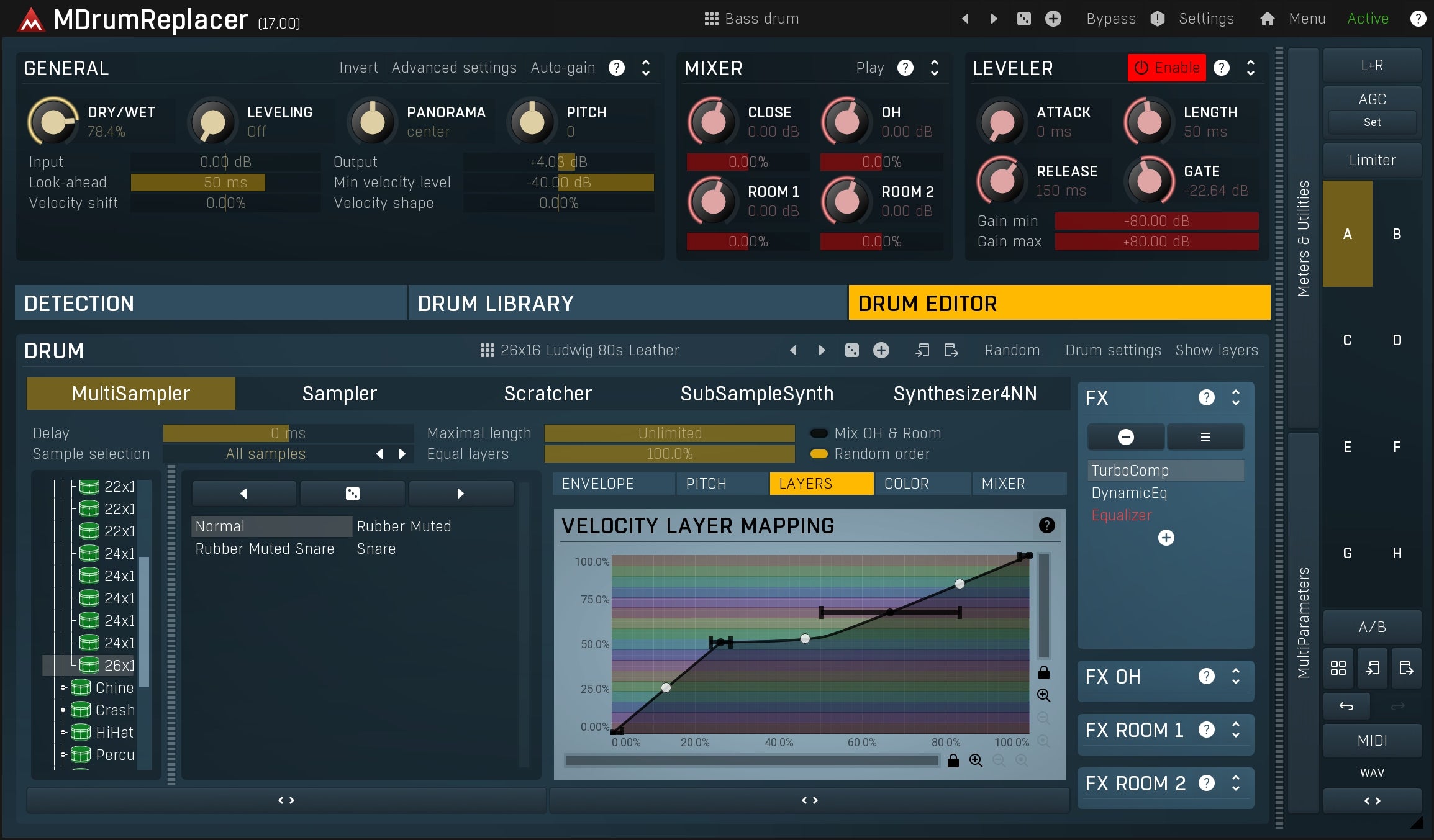 MELDA Virtual Processors MELDA MDrumReplacer Drum Replacer