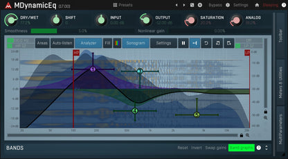 MELDA Virtual Processors MELDA MDynamicEq Dynamic Equalizer – Professional Audio Software & Plugin