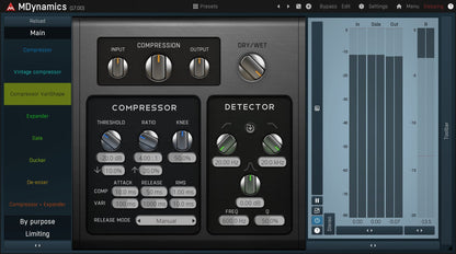 MELDA Virtual Processors MELDA MDynamics Dynamics Processor – Professional Audio Software & Plugin