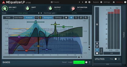 MELDA Virtual Processors MELDA MEqualizerLP Equalizer