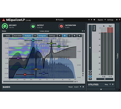 MELDA Virtual Processors MELDA MEqualizerLP Equalizer