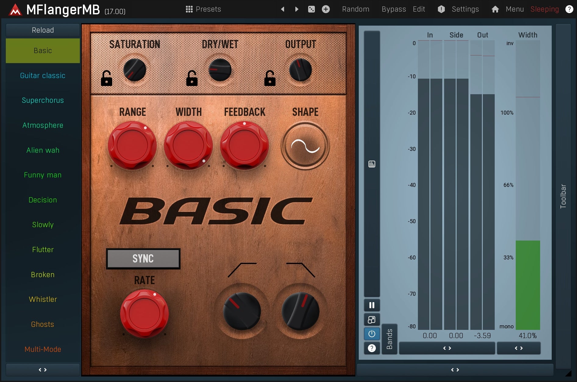 MELDA Virtual Processors MELDA MFlangerMB Flanger – Professional Audio Software & Plugin