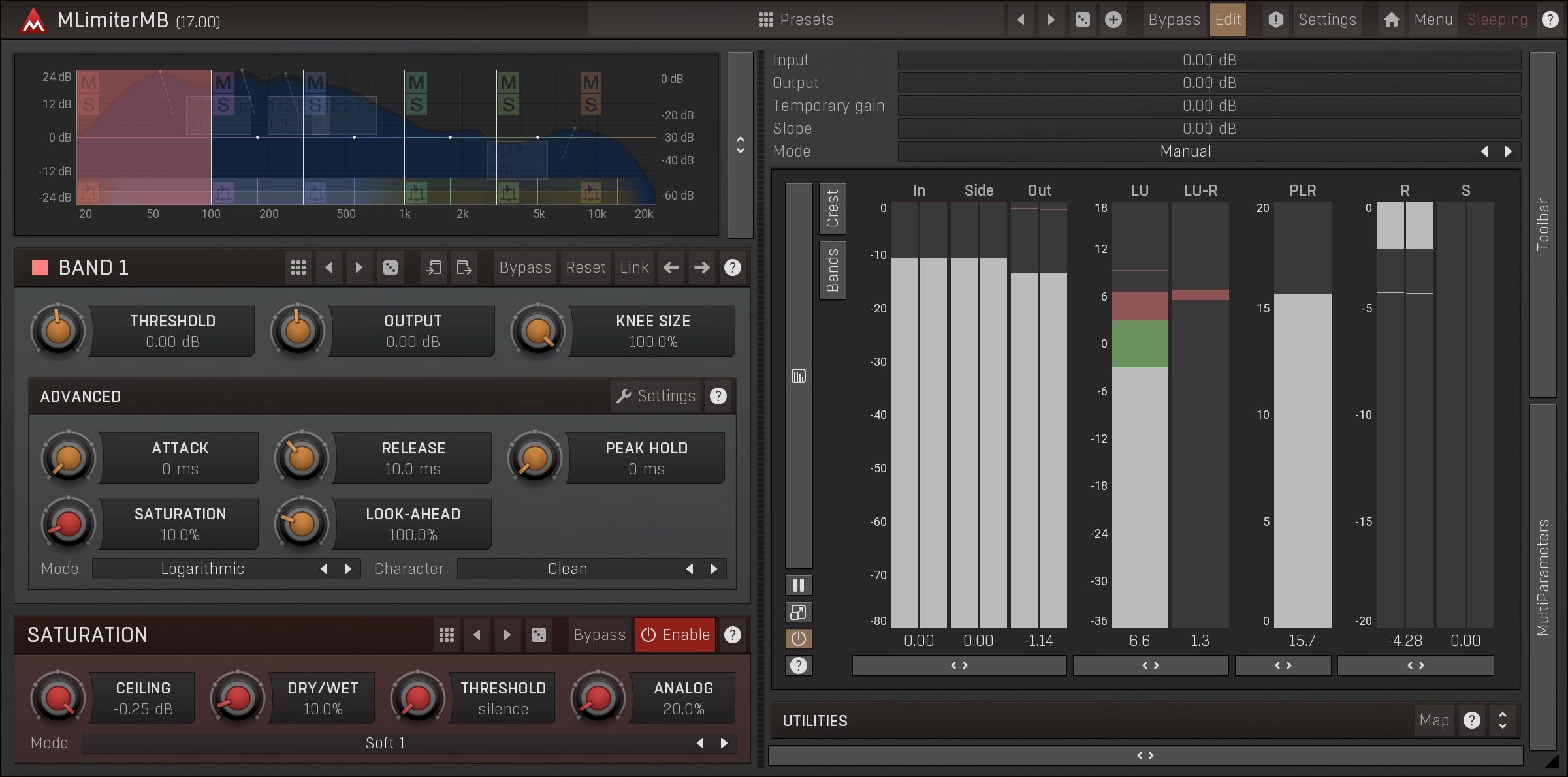 MELDA Virtual Processors MELDA MLimiterMB Limiter