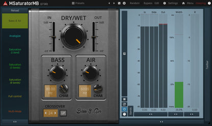 MELDA Virtual Processors MELDA MSaturatorMB Saturator – Professional Audio Software & Plugin