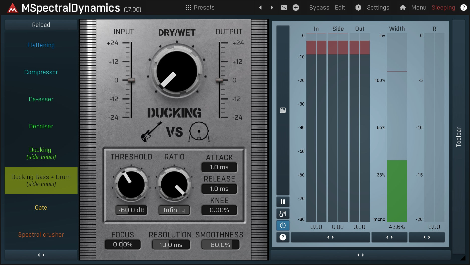 MELDA Virtual Processors MELDA MSpectralDynamics Multiband Dynamics