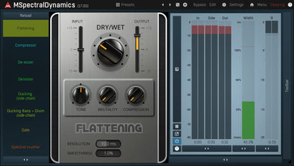 MELDA Virtual Processors MELDA MSpectralDynamics Multiband Dynamics – Professional Audio Software & Plugin