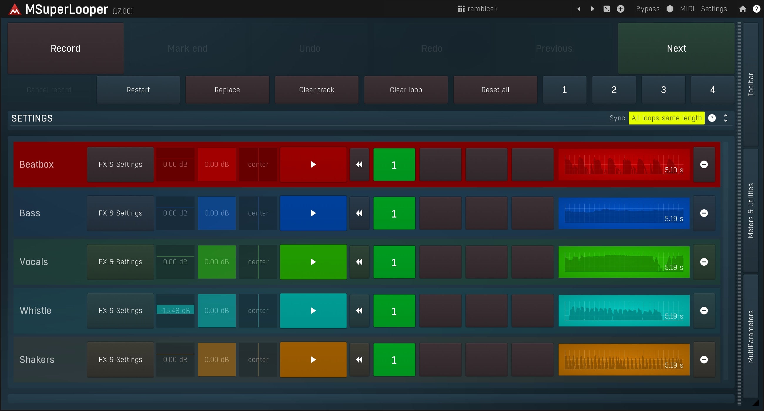 MELDA Virtual Processors MELDA MSuperLooper Looper – Professional Audio Software & Plugin