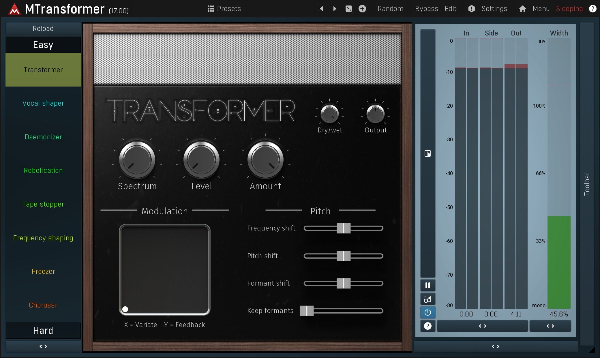 MELDA Virtual Processors MELDA MTransformer Multi-Effect