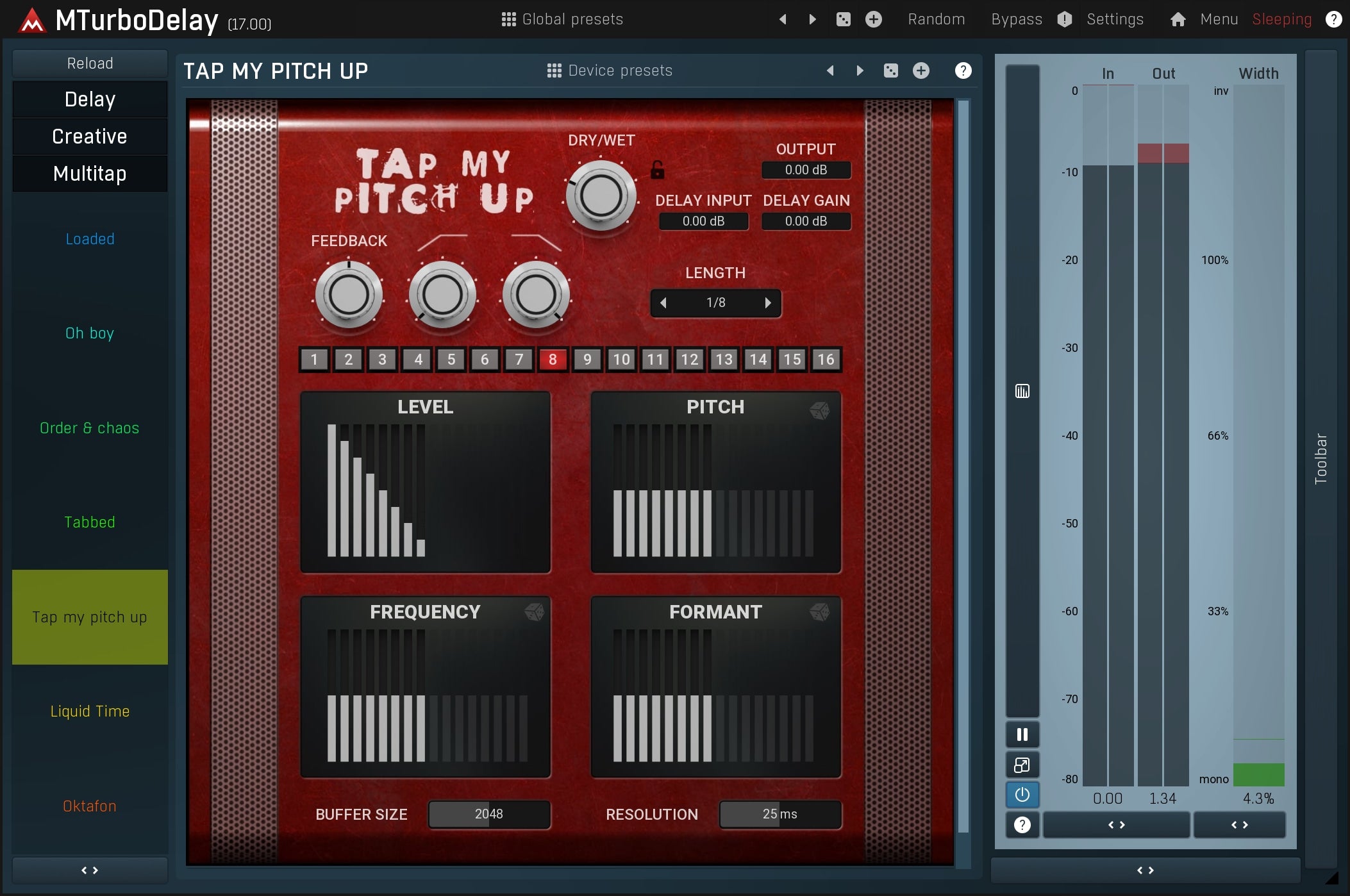 MELDA Virtual Processors MELDA MTurboDelay Delay