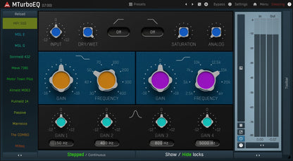 MELDA Virtual Processors MELDA MTurboEQ Equalizer