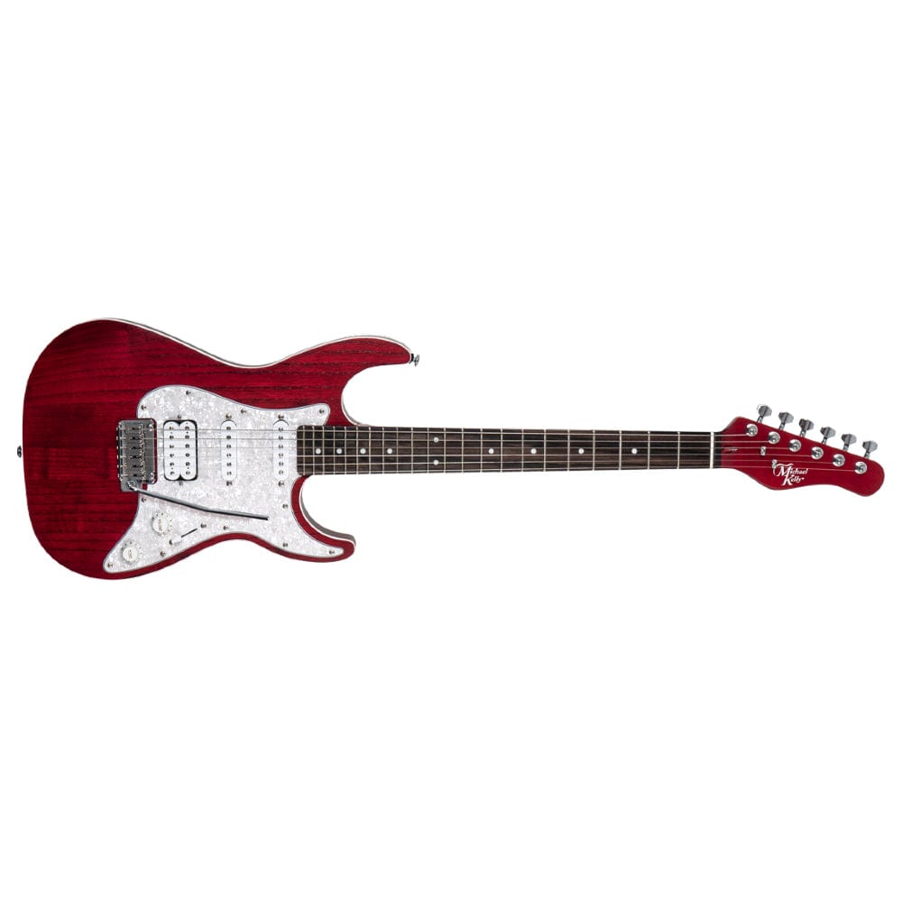 michael kelly electric guitars trans red michael kelly 63op open pore 6 string electric guitar   
