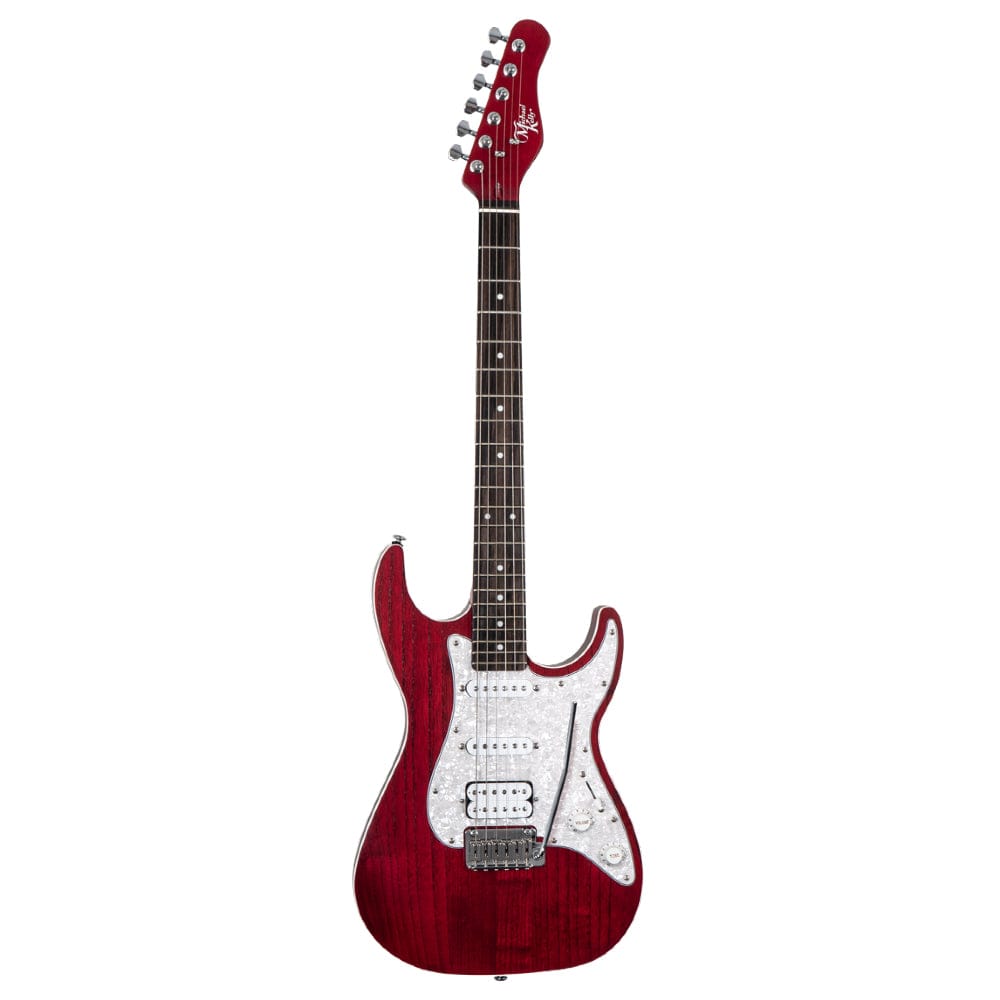 michael kelly electric guitars trans red michael kelly 63op open pore 6 string electric guitar   