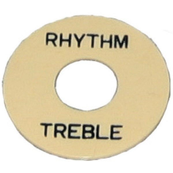mighty mite guitar accessories mighty mite mm5606cr les paul replacement rhythm treble rings - cream