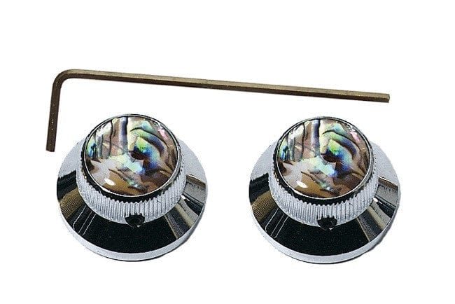 Mighty Mite Guitar Parts Abalone Top Mighty Mite MMNP002CAT/MMNP002CWP Well Knob Chrome