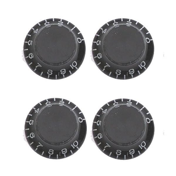 mighty mite guitar parts mighty mite mm913bk control knob bell style - black