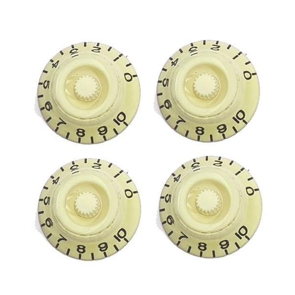 mighty mite guitar parts mighty mite mm913cr control knob bell style - cream
